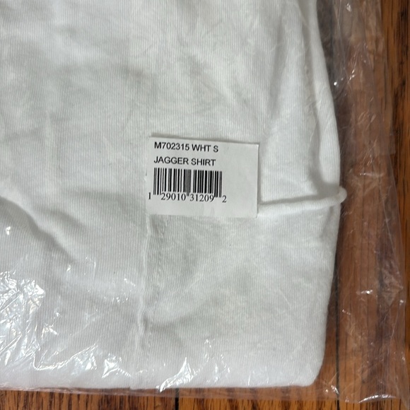 COTTON CITIZEN Jagger Long Sleeve Shirt White Small NWT - Picture 11 of 13